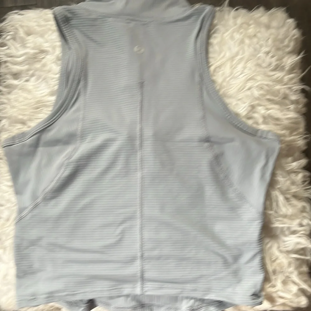 Lululemon Rib Zip-Front Cropped Run Tank Top - Picture 5 of 5